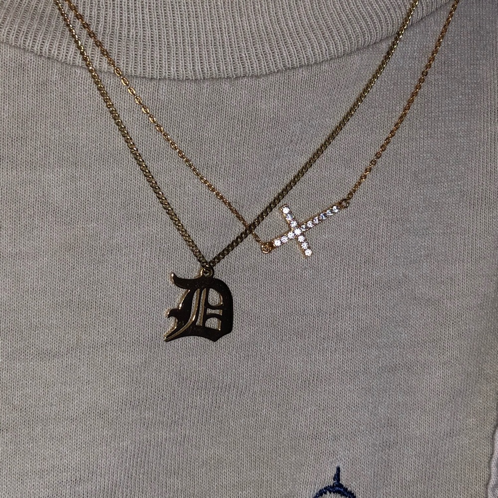 Swarovski Crystal across Gold Plated Necklace